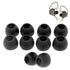 (Black Silicone) Compatible with KZ ZSX IEM Tips Eartips Earpads Earplugs Soft Silicone Rubber Earbuds 5 Pairs (10 PCS)