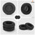 100MM Leather Cushion Compatible with JVC HARX700 Headphone Cushion Pads | Replacement Ear Pad Covers (Black) Crysendo