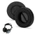 100MM Leather Cushion Compatible with JVC HARX700 Headphone Cushion Pads | Replacement Ear Pad Covers (Black) Crysendo