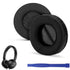 100MM Leather Cushion Compatible with Phi-Lips DJ SHL 3300 Headphone Cushion Pads | Replacement Ear Pad Covers (Black)