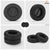 100mm Headphone Cushion | Compatible with Boult Audio ProBass Ranger Ear Cushion Pads Protein Leather & Memory Foam (Black) Crysendo