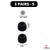Ear Tips for Jabra Elite 75t/ 65t/ Active/ 7 Pro/Elite 3/ Elite 4 Earphones | Replacement Noise Isolating Silicone Eartips (Black)