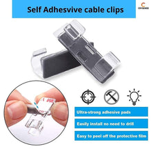SPIDERJUICE - 20Pc Adhesive Wire Clips Cable Clamp Manager