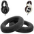 Crysendo 110mm X 85mm Replacement Cushion Compatible With Sennheiser HD515, HD518, HD555, HD558, HD560, HD595, HD598, HD599, PC360 Earpad (Black - Velvet) [Plastic Case Not Included]