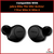 Ear Tips for Jabra Elite 75t/ 65t/ Active/ 7 Pro/Elite 3/ Elite 4 Earphones | Replacement Noise Isolating Silicone Eartips (3 Pairs - S/M/L) (Black)