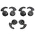 3 Pairs Compatible with Sam-Sung Level U Buds | Silicone Sam-Sung Level U Earbuds Cover (3 Pairs / 6 Pcs, Black) Crysendo