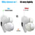 Silicone Large Apple AirPods Pro Ear Tips for AirPods Pro & AirPods Pro 2 Earbuds | No Ear Pain, Anti-Slip, Fits in Charging Case Replacement Ear Tips Earbuds Cover (2 Pairs) (White+Black)