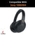 Crysendo Replacement Headphone Headband Cover Flexible Zipper Pad Protector Compatible with Son-y 1000X, 1000XM2, 1000XM3, 1000XM4, 100abn, XB950BT Headphone (Black)