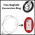 Mag-Safe Ring for I-Phone 12/13/ 14 Series & Mag-Safe Phone Cases | 180° Rotating Magnetic Mag-Safe Stand Holder | Aluminium Phone Grip, Adjustable Finger Kickstand (Black)