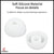 Small/ Medium/ Large Soft Ear Tips for Jabra Elite 75t/ 65t/ Active/ 7 Pro/Elite 3/ Elite 4 Earphones | Noise Isolating Replacement Silicone Eartips (2 Pairs - 4Pcs)