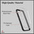 Modular Bumper Cover for I-Phone 14 Pro | Raised Edge Camera Protection Frame | Minimal Case for Mag-Safe Wireless Charging (TPU + Polycarbonate) (Black)