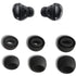 Silicone Eartips for Sam-Sung Galaxy Buds Pro | Silicone Replacement Eartips | Pain Reducing, Anti-Slip Ear Tips | Pack of 1 (S, M, L - 6Pc) (Black)