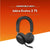 Headphone Cushion for Jabra Evolve 2 75 Headphones | Replacement Ear Cushion Cover Ear Pads | Protein Leather & Memory Foam Ear Cushions (Black)