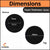 Crysendo Headphone Cushion Compatible with Plantronics Voyager Focus UC (70mm / 7cm) | 5MM Thick Replacement Foam Sponge Ear Pads | High-Density Foam Ear Muffs | Pack of 6 pcs /3 Pairs (Black)