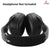 Crysendo Replacement Headphone Headband Cover Flexible Zipper Pad Protector Compatible with Son-y 1000X, 1000XM2, 1000XM3, 1000XM4, 100abn, XB950BT Headphone (Black)