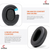 Crysendo Headphone Cushion & Headband for Skulcandy Hesh 3 Wireless Over-Ear Headphone | Replacement Soft Headband Pads Cover | Protein Leather & Memory Foam Earpad (Black)
