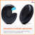 Crysendo Replacement Earpads Cushions Compatible With Bose QuietComfort 3 & OE1 On-Ear Headphones | Replacement Headset Ear Pads With Softer Leather And Noise Isolation Memory Foam (Black)