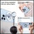 Mag-Safe Ring for I-Phone 12/13/ 14 Series & Mag-Safe Phone Cases | 180° Rotating Magnetic Mag-Safe Stand Holder | Aluminium Phone Grip, Adjustable Finger Kickstand (Black)