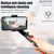 L08 Mini Gimbal Tripod for Mobile Portable Selfie Stick Bluetooth Remote Control Holder Stand for All Action Camera Anti-Shake 360° Rotate Handheld Phone Stabilizer Aluminium