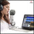 Mic Cover Compatible with Blue Yeti, Yeti Pro Condenser Microphones | High Density Foam Sponge Windscreen | Soft Mic Shield with Pop Filter Protection (Grey)