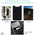 Nylon Wallet Card Holder | Strong 3M Adhesive Holder for I-Phone & Android Smartphones | Slim Phone Back Wallet for 2-3 Cards + Cash (Black - 2pcs)