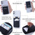 Nylon Wallet Card Holder | Strong 3M Adhesive Holder for I-Phone & Android Smartphones | Slim Phone Back Wallet for 2-3 Cards + Cash (Black - 2pcs)