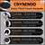 Crysendo Headphone Cushion Compatible with SENNHEISER (50mm / 5cm) | 10mm Thick Replacement Headphone Cushion Foam Sponge Ear Pads | High-Density Memory Foam Ear Muffs (5 Pairs) Extra Thick
