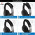 Crysendo Replacement Headphone Headband Cover Flexible Zipper Pad Protector Compatible with Son-y 1000X, 1000XM2, 1000XM3, 1000XM4, 100abn, XB950BT Headphone (Black)