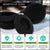 Crysendo Headphone Cushion Compatible with AKG N60/NC/K24P/K402/K403/K412 (60mm / 6cm) | 5MM Thick Replacement Foam Sponge Ear Pads | High Density Foam Ear Muffs | Pack of 10 pcs /5 Pairs (Black)