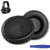 65mm Headphone Cushion for Senheiser PC151, PC160, PC161, PC163, PC165, PC166, PC310 Headphones | Soft Ear Pads Replacement Cushion Cover | PU Leather & Foam Earpads (Black) Crysendo