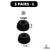 Ear Tips for Jabra Elite 75t/ 65t/ Active/ 7 Pro/Elite 3/ Elite 4 Earphones | Replacement Noise Isolating Silicone Eartips (Black)