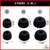 Ear Tips for Jabra Elite 75t/ 65t/ Active/ 7 Pro/Elite 3/ Elite 4 Earphones | Replacement Noise Isolating Silicone Eartips (3 Pairs - S/M/L) (Black)