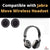 70mm Extra Thick Leather Cushion V2.0 | Compatible with Jabraa Move Wireless Headset Ear Cushion Replacement Earpad | 2cm Thick Replacement Headphone Ear Pads | (Black) Crysendo