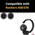 70mm Extra Thick Leather Cushion V2.0 | Compatible with Rockerz 430/370 Ear Cushion Replacement Earpad | 2cm Thick Replacement Headphone Ear Pads | (Black) Crysendo