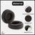 70mm Extra Thick Leather Cushion V2.0 | Compatible with Sony WH CH500 |Sony WH CH510 Ear Cushion | 2cm Thick Replacement Headphone Ear Pads | (Black) (Sheepskin - Black) Crysendo
