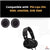 70mm Extra Thick Leather Cushions | Replacement Headphone Ear Pads | 2cm Thick Replacement Headphone Ear Pads| Compatible with Phi-Lips SHL 3000, shb5500, SHB 3060 Headphones Cushion (Black) Crysendo