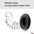 70mm Headphone Cushion | Compatible with Rockerz 430/370 Ear Cushion | 1.5cm Thick Replacement Headphone Ear Pads Protine Leather & Memory Foam Earpad (Black) Crysendo