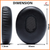 Crysendo Replacement Earpads Cushions Compatible With Bose QuietComfort 3 & OE1 On-Ear Headphones | Replacement Headset Ear Pads With Softer Leather And Noise Isolation Memory Foam (Black)