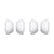Apple AirPods Pro Eartips Silicone, Designed For AirPods Pro & AirPods Pro 2  (2 Sets, 4 pcs) (Medium, White) Crysendo