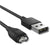Charger For Garmin Forerunner 45/245/945, Fenix 5/6, Vivoactive 3/4, Instinct Smartwatches | Replacement Charging Cable Cord | Portable Type A USB Charger Dock Cable (Black - 1m/3.3ft) Crysendo