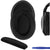 Combo of Headphone Cushion & Headband Cover | Compatible with Senheiser HD515/ HD518/ HD555/ HD558/ HD595/ HD598/ HD598SE & HD598CE | (Velvet- Black) Crysendo