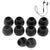 Compatible with Jaybird X3 Tips Eartips Earpads Earplugs Soft Silicone Rubber Earbuds (Black Silicone) 5 Pairs (10 PCS) Crysendo
