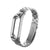 Compatible with Mi Band 3/4; Premium Stainless Steel Bracelet Strap Silver Crysendo