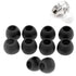 Compatible with Moondrop Kanas Pro Tips Eartips Earpads Earplugs Soft Silicone Rubber Earbuds (Black Silicone) 5 Pairs (10PCS)