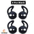 Compatible with OnePlus Buds | Silicone Earbuds Eartips Earhooks Grip Case Cover | No Ear Pain, Secure Fit | Does Not Fit in Charging Case (2 Pairs) Crysendo