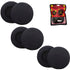 Crystal Sponge Soft Foam Headphone Cover for All Type of Earphones (60 mm , Black) 3 Pairs = 6 Pieces