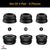 Double Flange Eartips for Sam-Sung Galaxy Buds Pro | Replacement Silicone Wing Eartips Earplug | Fits in Case (S/M/L 3 Pairs - Black) Crysendo