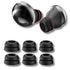 Double Flange Eartips for Sam-Sung Galaxy Buds Pro | Replacement Silicone Wing Eartips Earplug | Fits in Case (S/M/L 3 Pairs - Black)