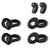 Ear Wing Tips Compatible with Samsung Galaxy Buds Live | Silicone Earbuds Cover Skin Cap Ear Tips | Anti-Slip Cover Fits in Charging Case (2 Pairs - Small & Medium) Crysendo