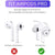 Earbuds Cover + Ear Tips Compatible with AirPods Pro | [Does Not Fit in Case] Anti-Slip Soft Silicone Eartips Caps Compatible with AirPods Pro Accessories 2 Pairs (with Hook, Transparent) Crysendo